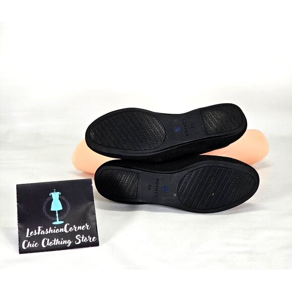 Rothy's  Womens Black and Electric Blue Signature Round Toe Flat Size 6.5 146 - Picture 8 of 16